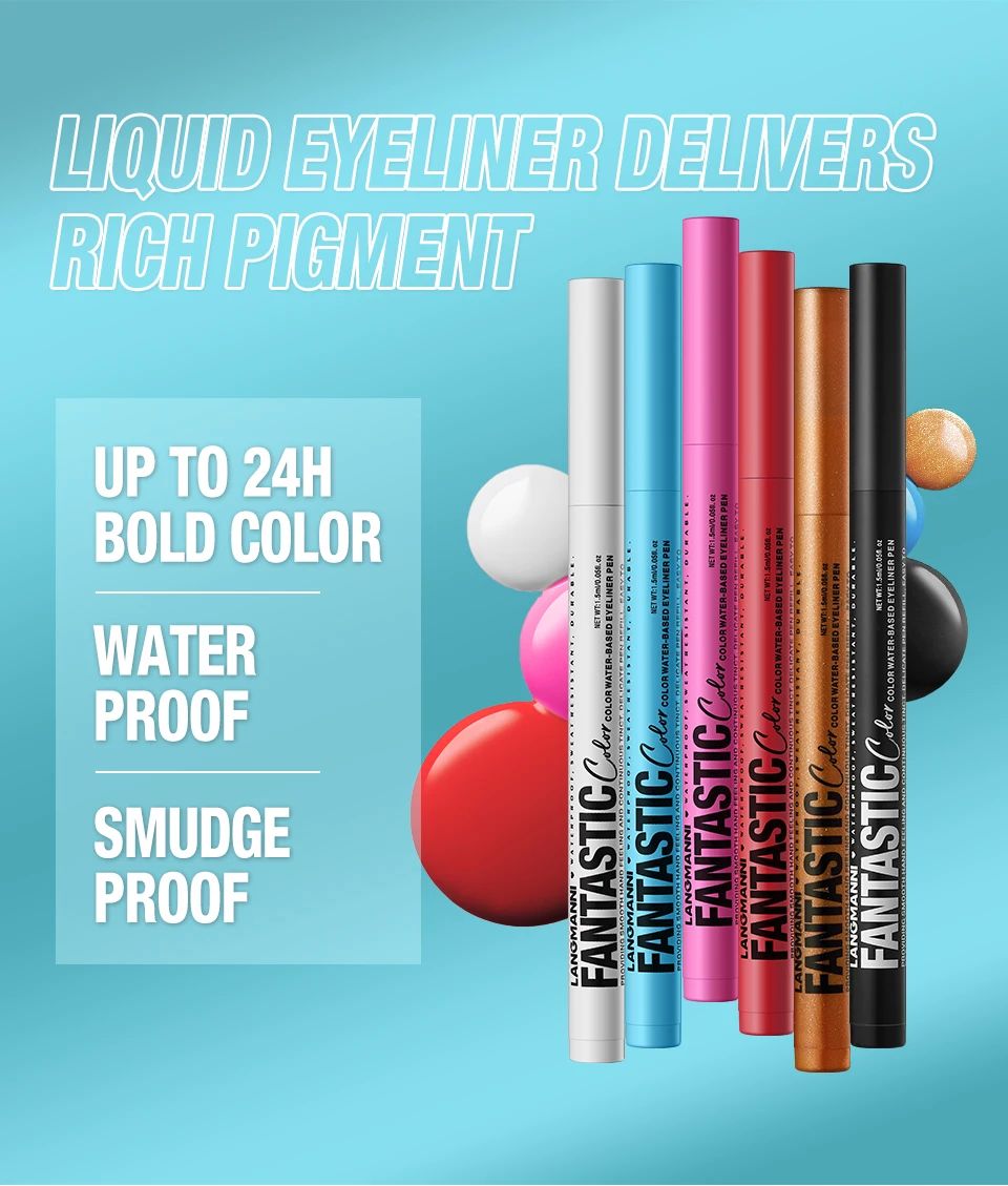 Langmanni Fantastic Color Eyeliner Liquid - Image 3