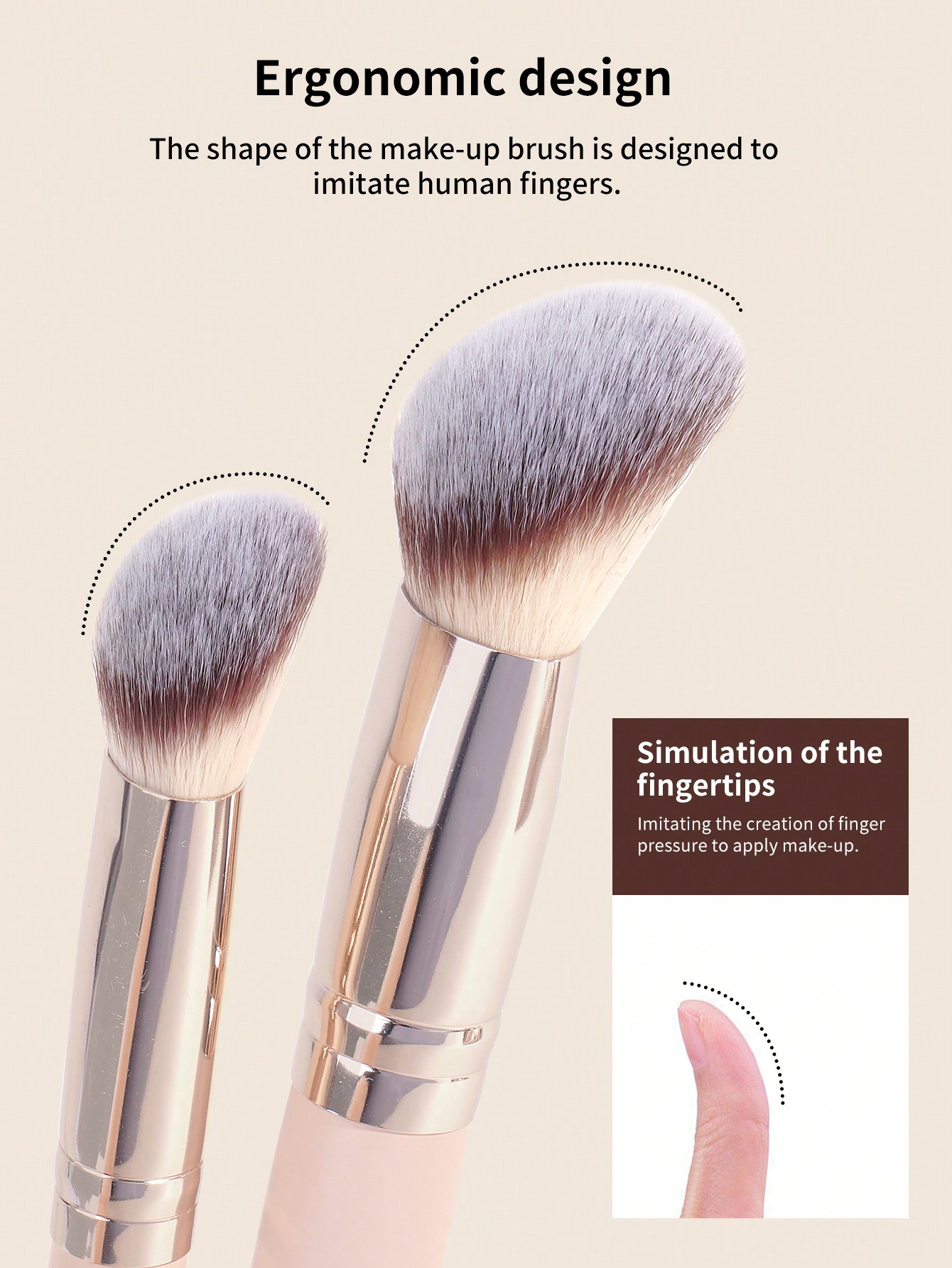 MAANGE 5pcs Professional Face Makeup Brush Set - Image 8