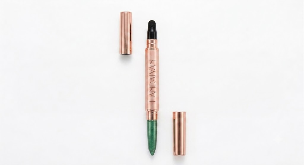 Double-ended Glitter Eyeshadow Stick, Long-lasting Cream Eyeshadow Sponge Pen