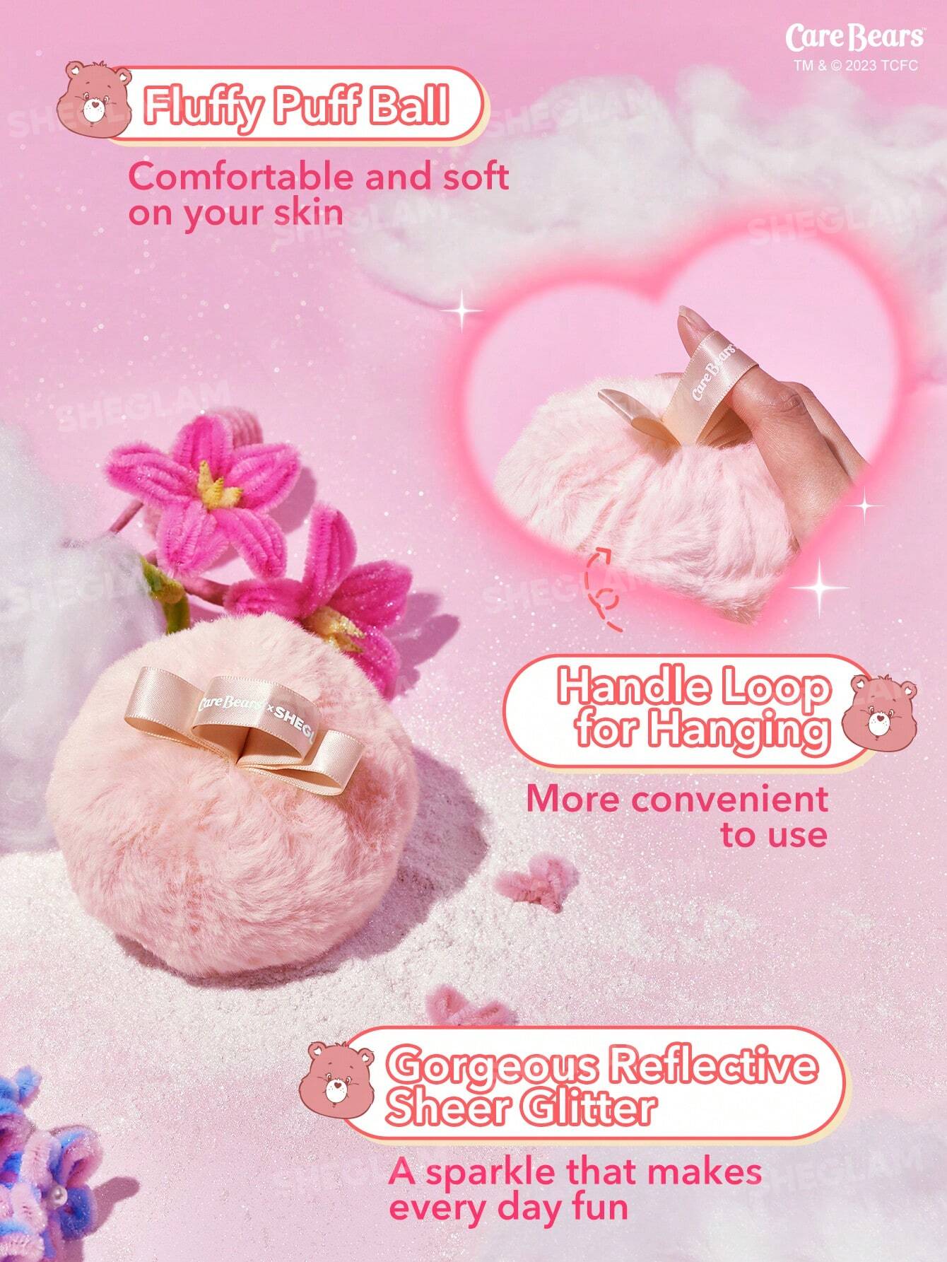 Care Bears X SHEGLAM Catch Some Fun Highlighting Puff-Sparkle 4Ever - Image 4