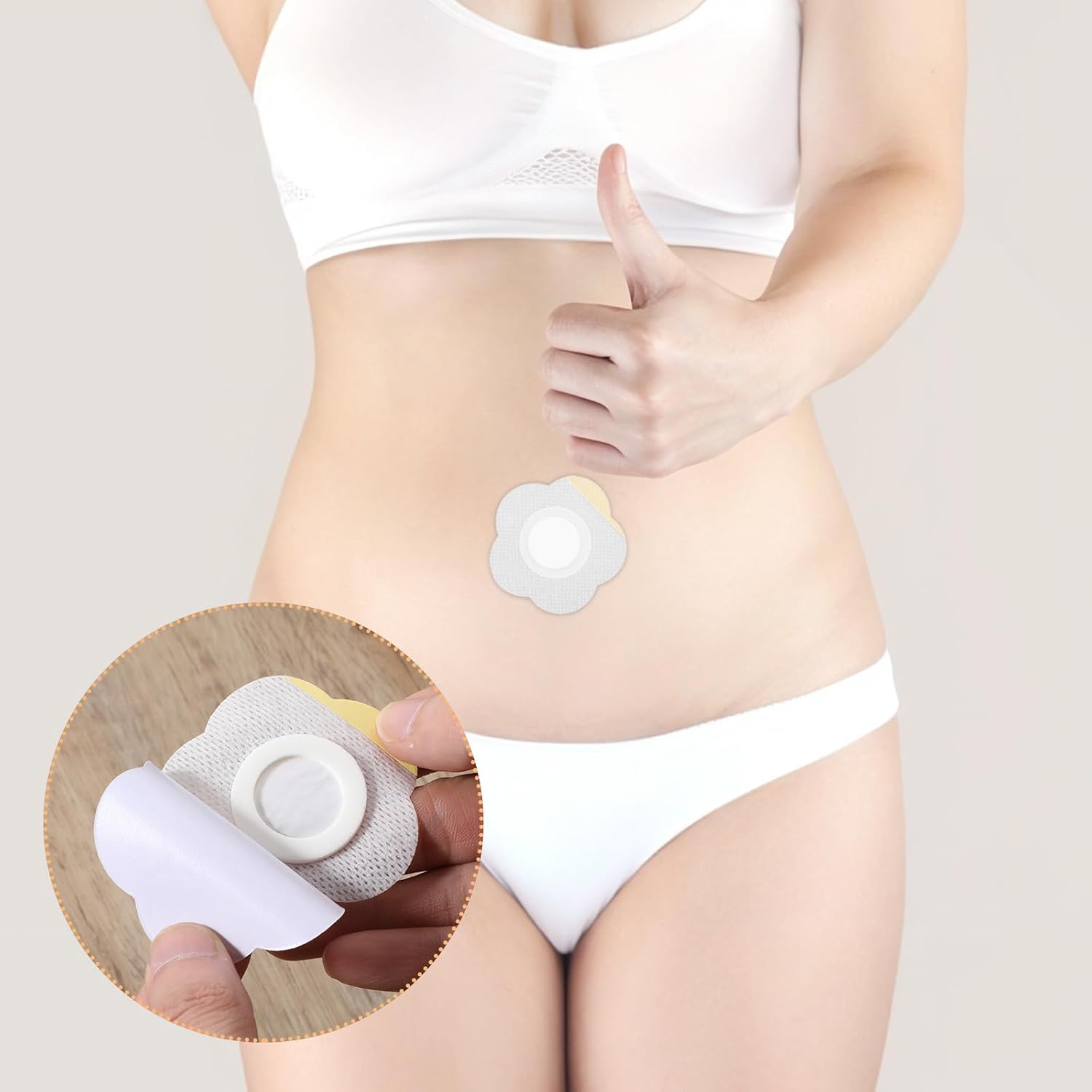 Disposable Castor Oil Belly Button Patches, Made Of Breathable Non-Woven Fabric, Unisex (Oil-Free) - Image 3