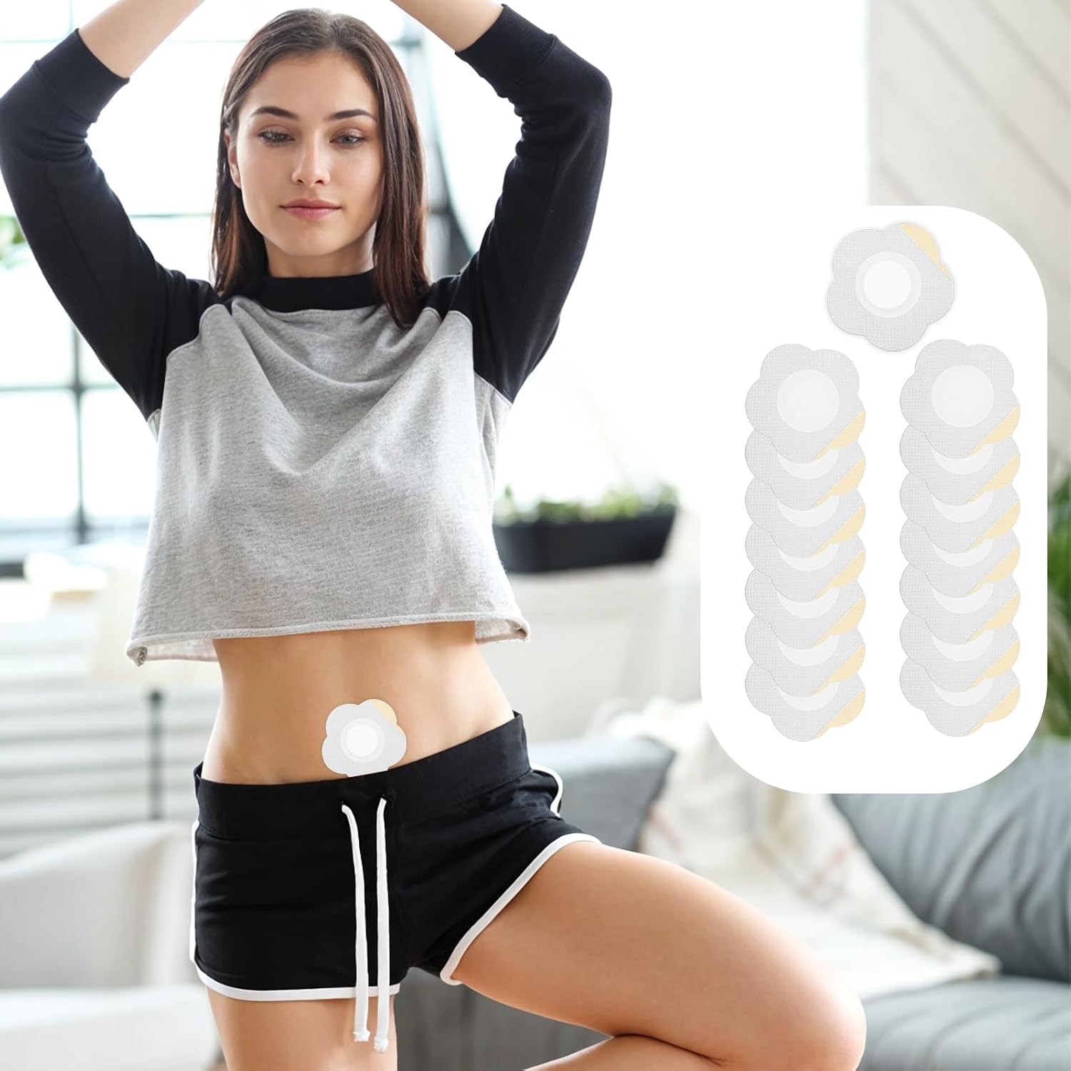 Disposable Castor Oil Belly Button Patches, Made Of Breathable Non-Woven Fabric, Unisex (Oil-Free) - Image 6