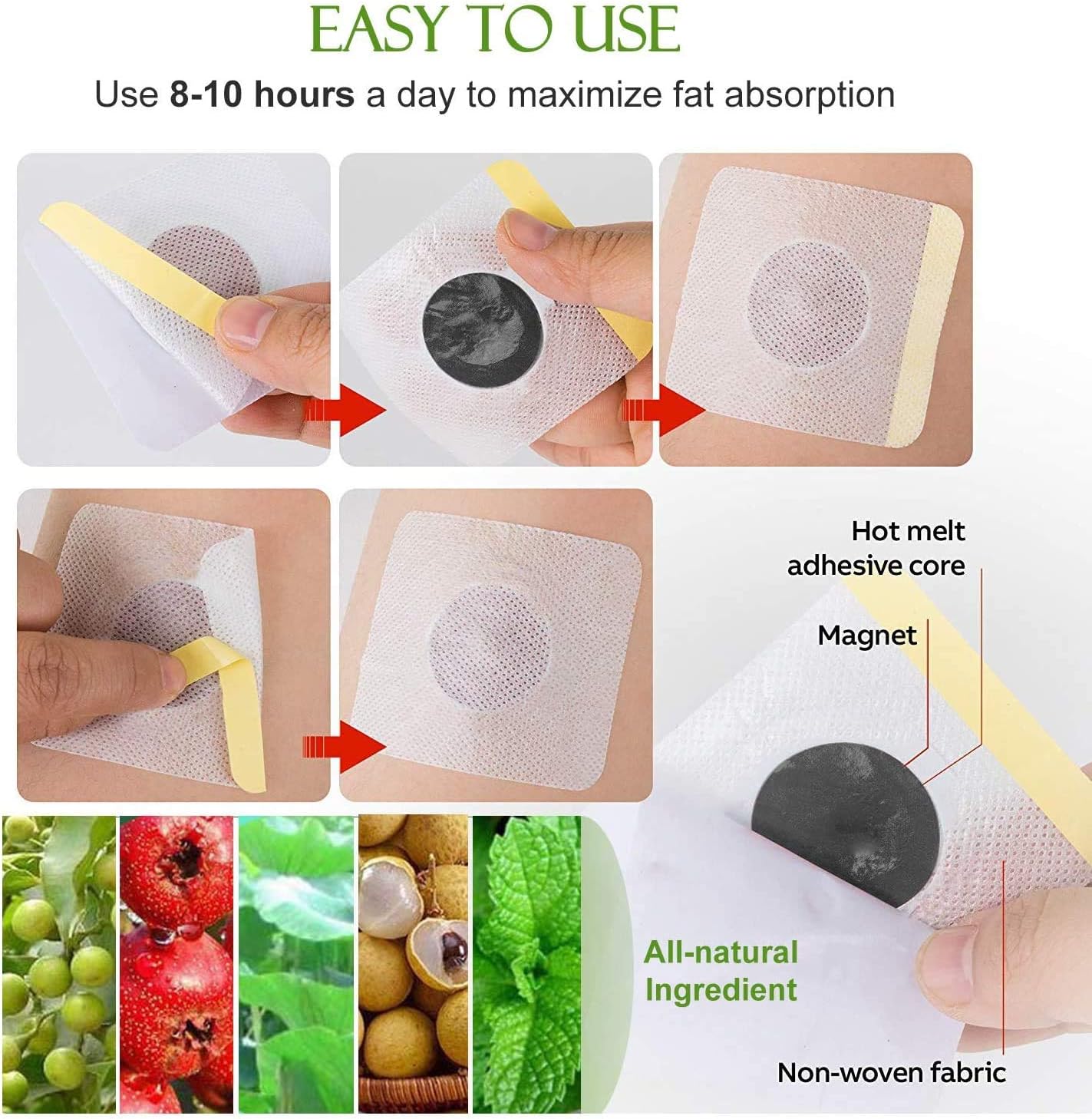 Square Slimming Body Patches | 30pcs - Image 2