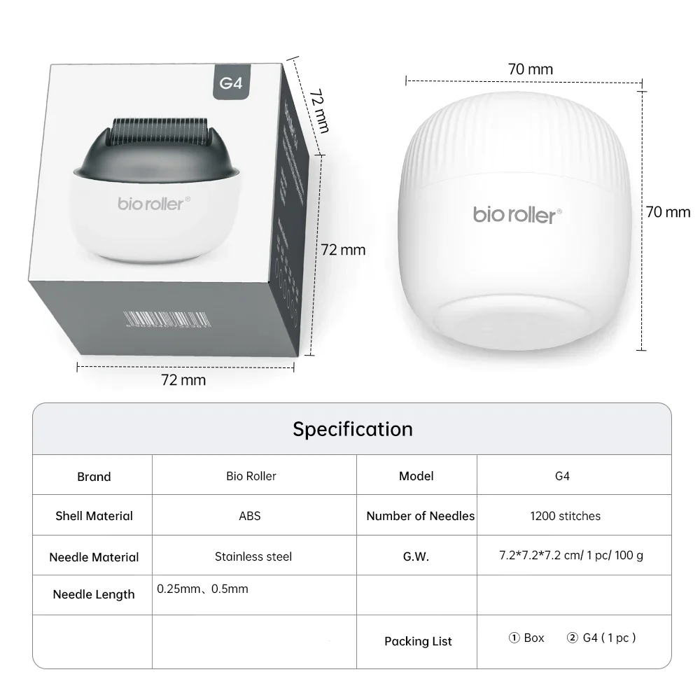 Bio Roller G4 Micro-needling for Skin and Hair Growth (1200 Pins) - Image 5