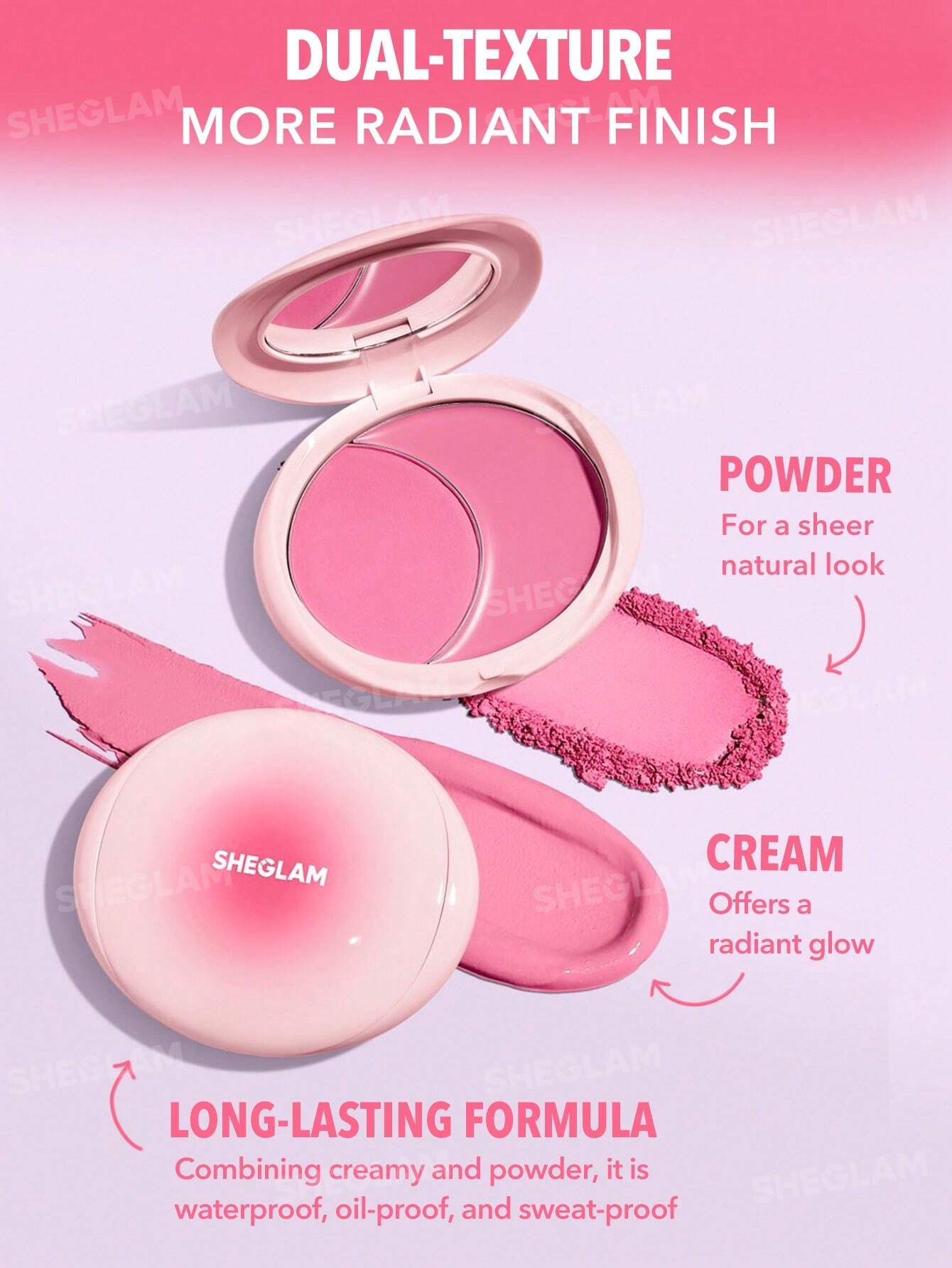 SHEGLAM Cheek 2 Cheek Blush Duo-Pitaya Fruit - Image 2