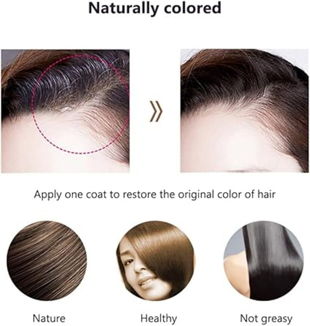 Hair Color Touch Up Stick, One-Time Hair dye pencil Temporary Hair Lipstick | Dark Brown & Black - Image 3