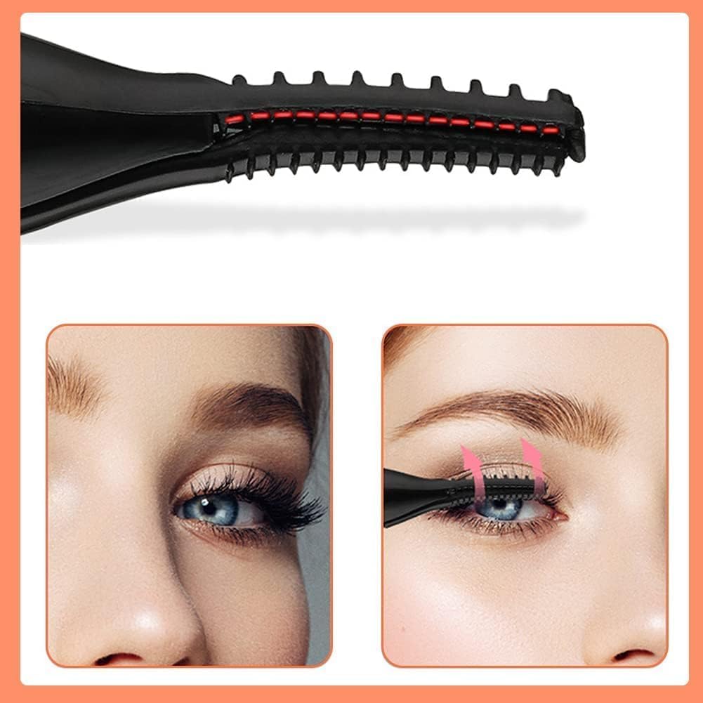 Heated Eyelash Curler Electric 2-in-1 Heatable Eyelash Brush with 3 Temperature Modes - Image 5