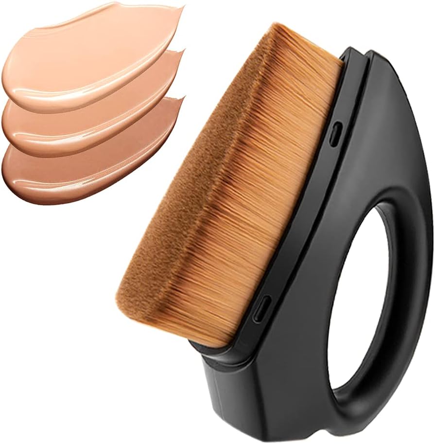 Iron Shape Kabuki Makeup Brush for Liquid Foundation with Portable Case