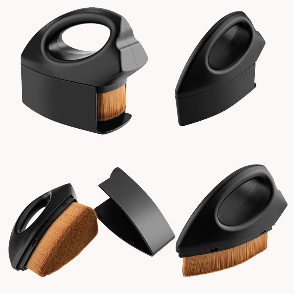 Iron Shape Kabuki Makeup Brush for Liquid Foundation with Portable Case - Image 7