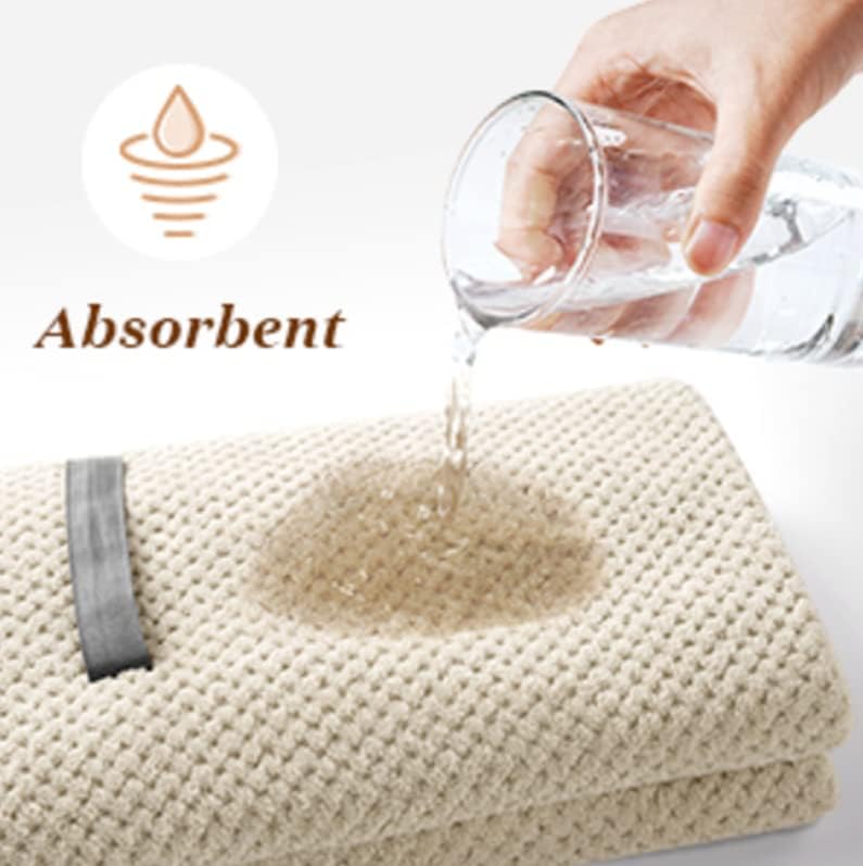Quick-Drying Absorbent Hair Drying Towel | Beige - Image 3