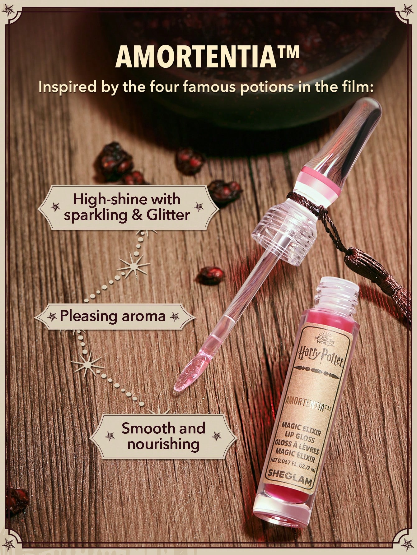 Harry Potter™ X SHEGLAM Magic Elixir Lip Gloss-Amortentia™ - Image 5