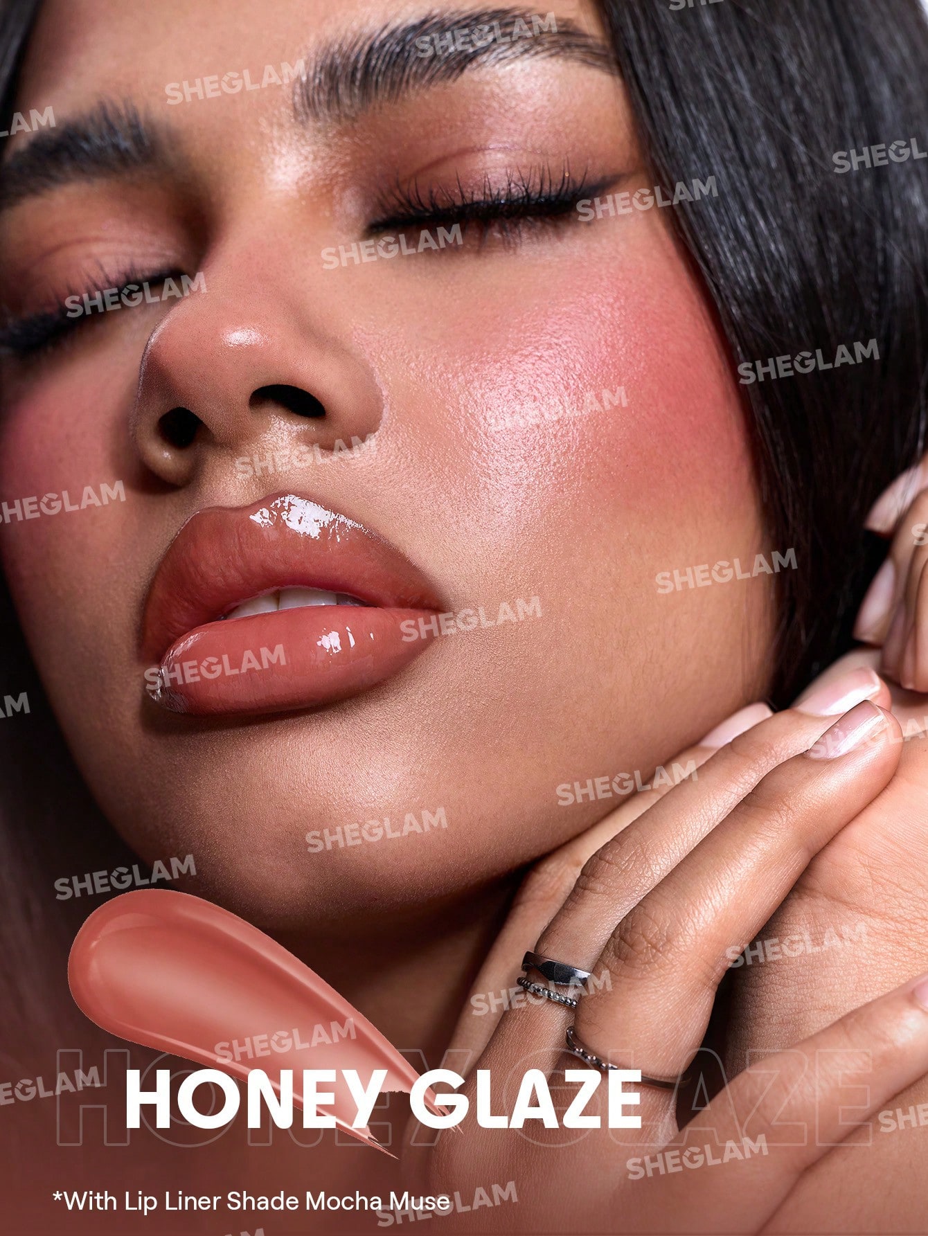 SHEGLAM Bold Booster Lip Plumper-Honey Glaze - Image 6