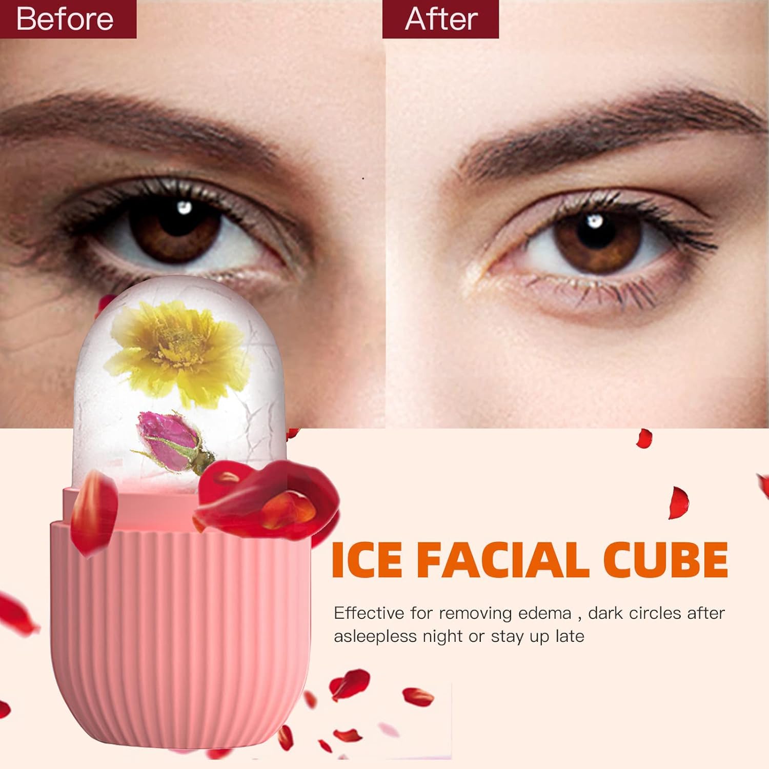 Ice Roller | Relieving Facial And Eye Puffiness | Pink - Image 8