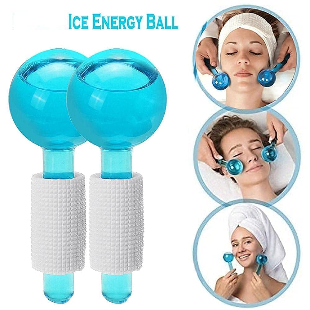 Beauty Crystal Ice Roller Facial Massager - Image 3