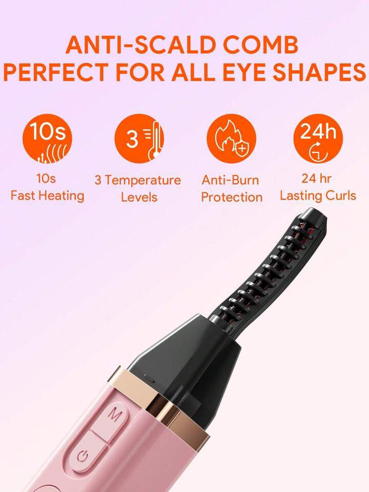JMMO - Heated Eyelash Curler Comb - Pink - Image 3