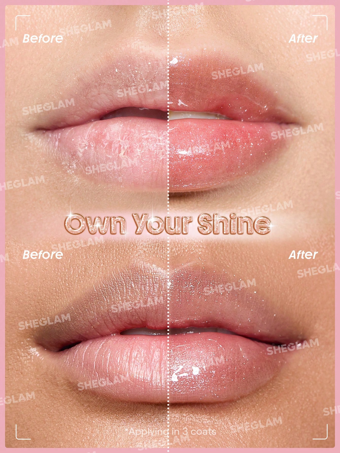 SHEGLAM Booster Shine Plumping Lip Gloss-Own Your Shine - Image 2