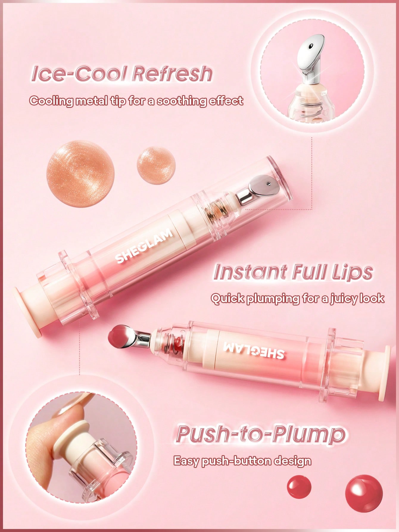 SHEGLAM Booster Shine Plumping Lip Gloss-Own Your Shine - Image 5