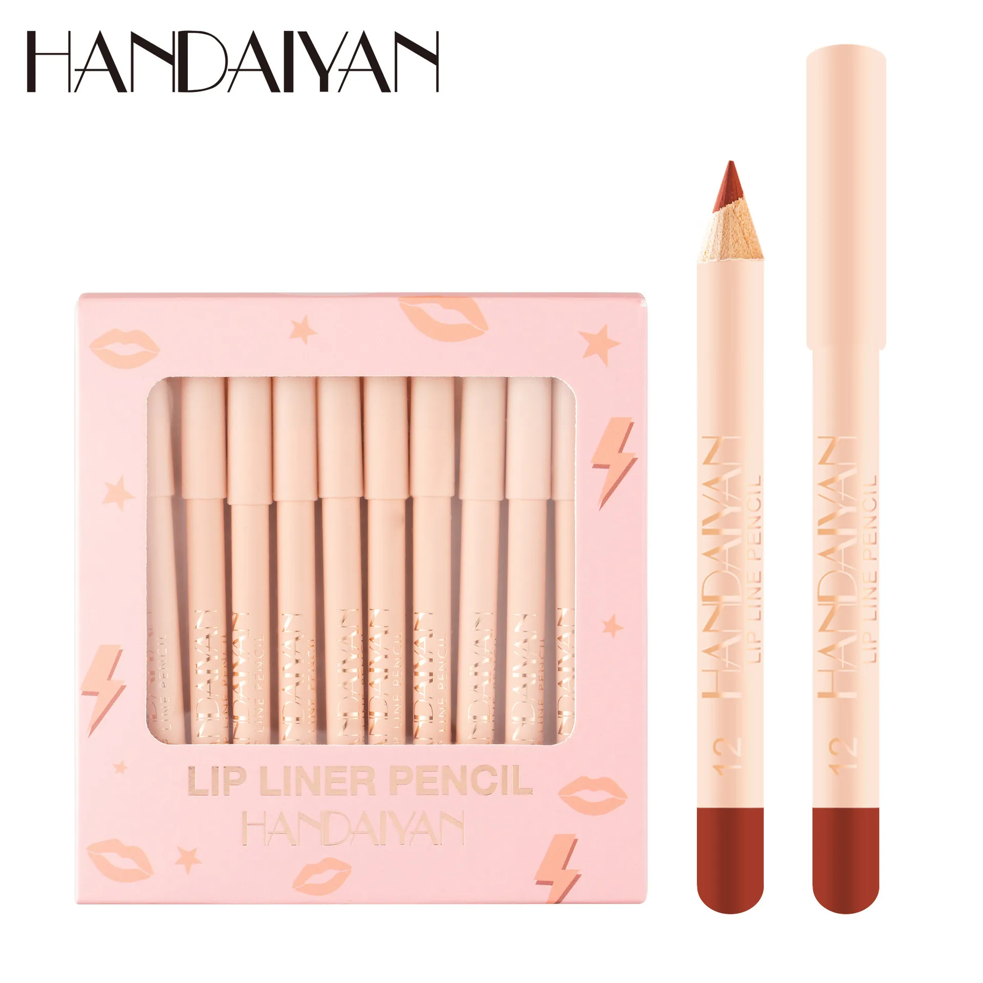 12-Piece Matte Lip Liner Set – Velvet Long-Wearing Formula - Image 2