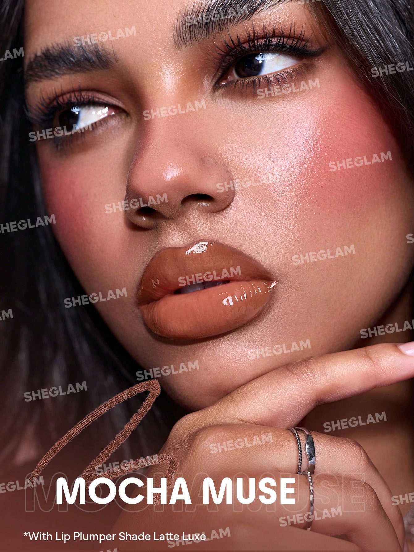 SHEGLAM Bold Booster Plumping Lip Liner-Mocha Muse - Image 7