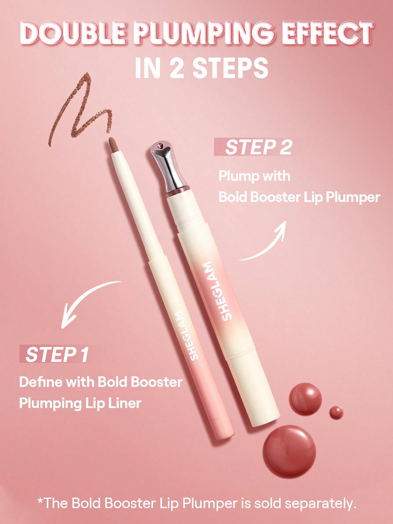 SHEGLAM Bold Booster Plumping Lip Liner-Mocha Muse - Image 2