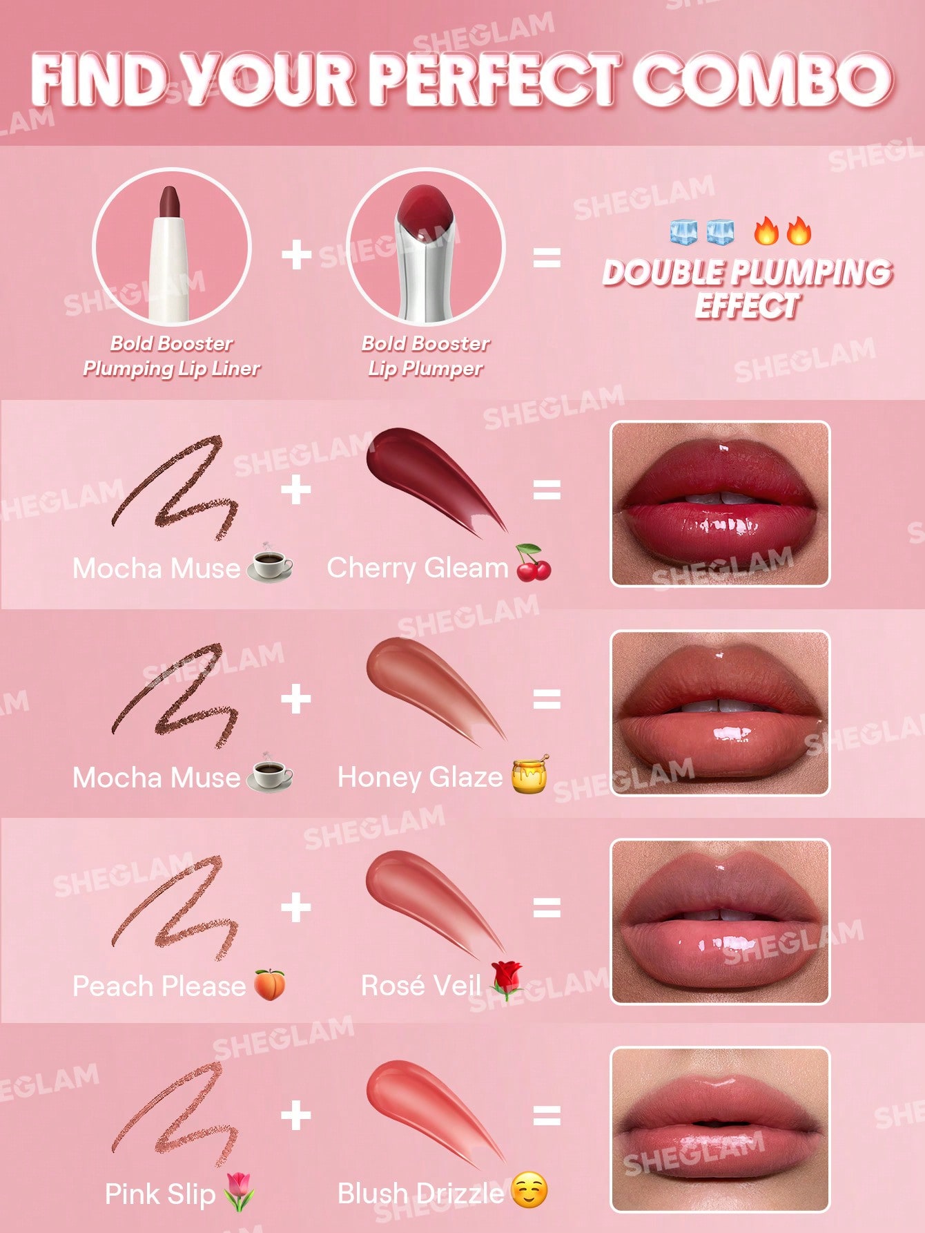 SHEGLAM Bold Booster Plumping Lip Liner-Mocha Muse - Image 4