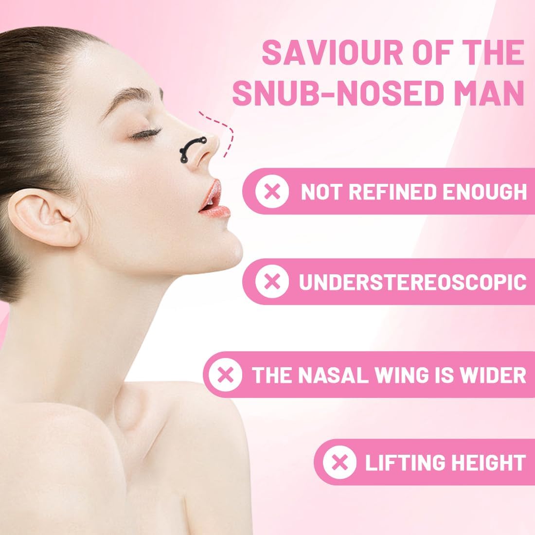 Invisible Nose Clip | Nose Lifting Clips | Nose Corrector | Silicone Nose Bridge Clamp - Image 5