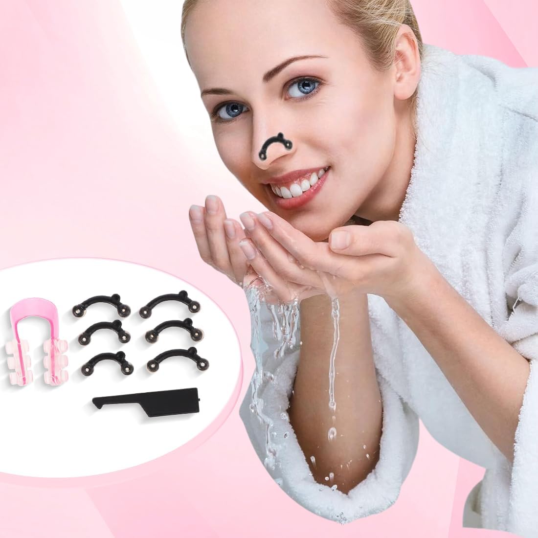 Invisible Nose Clip | Nose Lifting Clips | Nose Corrector | Silicone Nose Bridge Clamp - Image 2