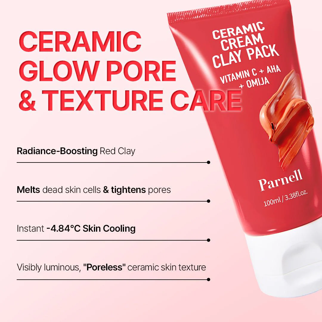 Parnell AHA Omija Ceramic Cream Clay Pack 100ml - Image 3