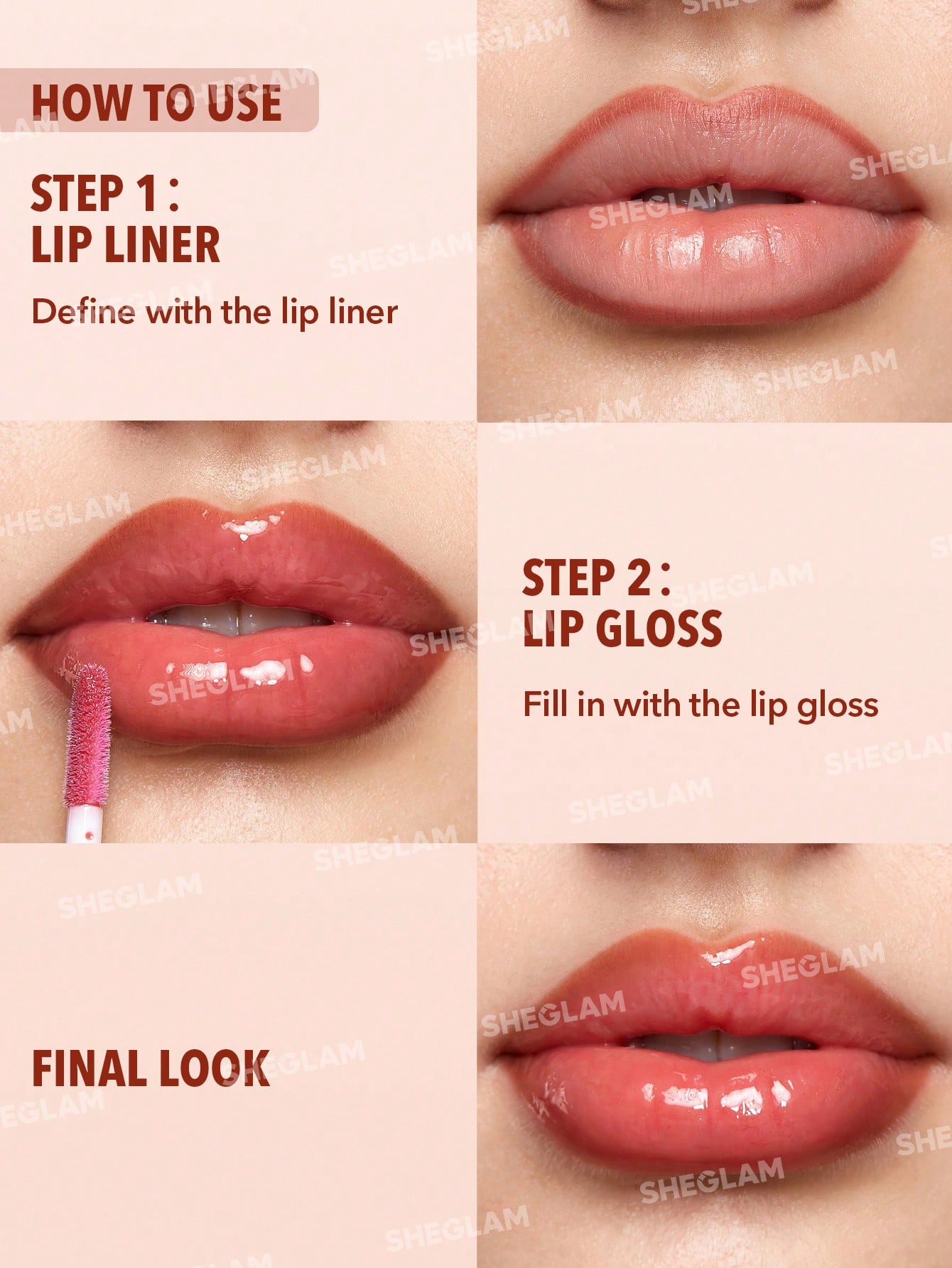 SHEGLAM Lip Rules Liner & Gloss Pen-Play Fair - Image 5