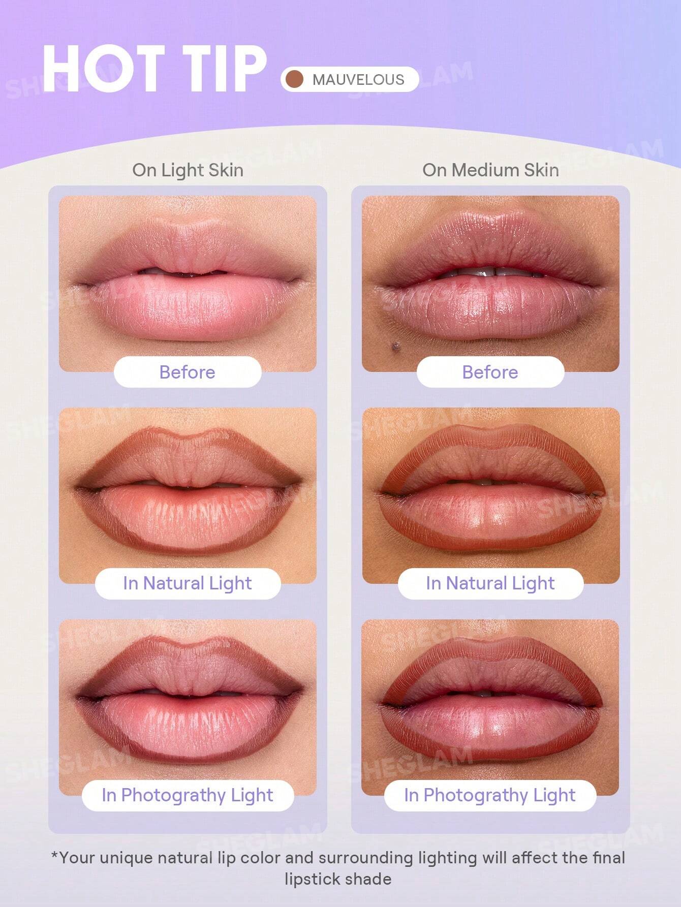 SHEGLAM Fall In Line Peel Off Lip Liner Stain - Cherry Bark - Image 5
