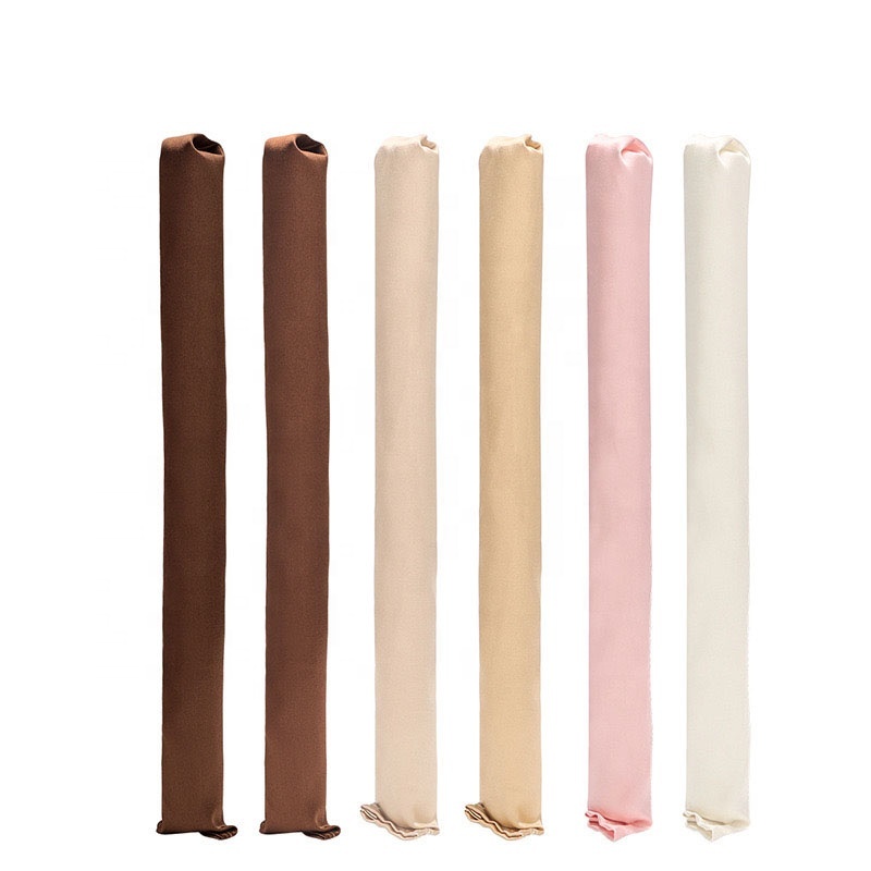 6pcs Kit Twist Sponge Sleep Satin Hair Curling Rod Set