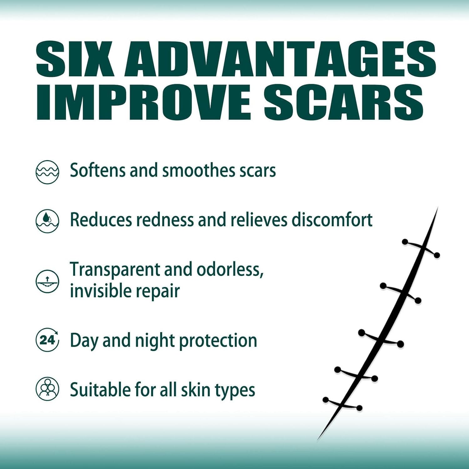 Scar Removal Patch, Self-Adhesive Silicone Sheets For Scars | Silicone Strips | Reusable - Image 4