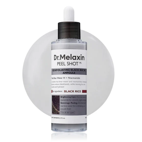 Dr.Melaxin Peel Shot Glow Rice Peeling Ampoule Duo Daily Soft Exfoliating Face