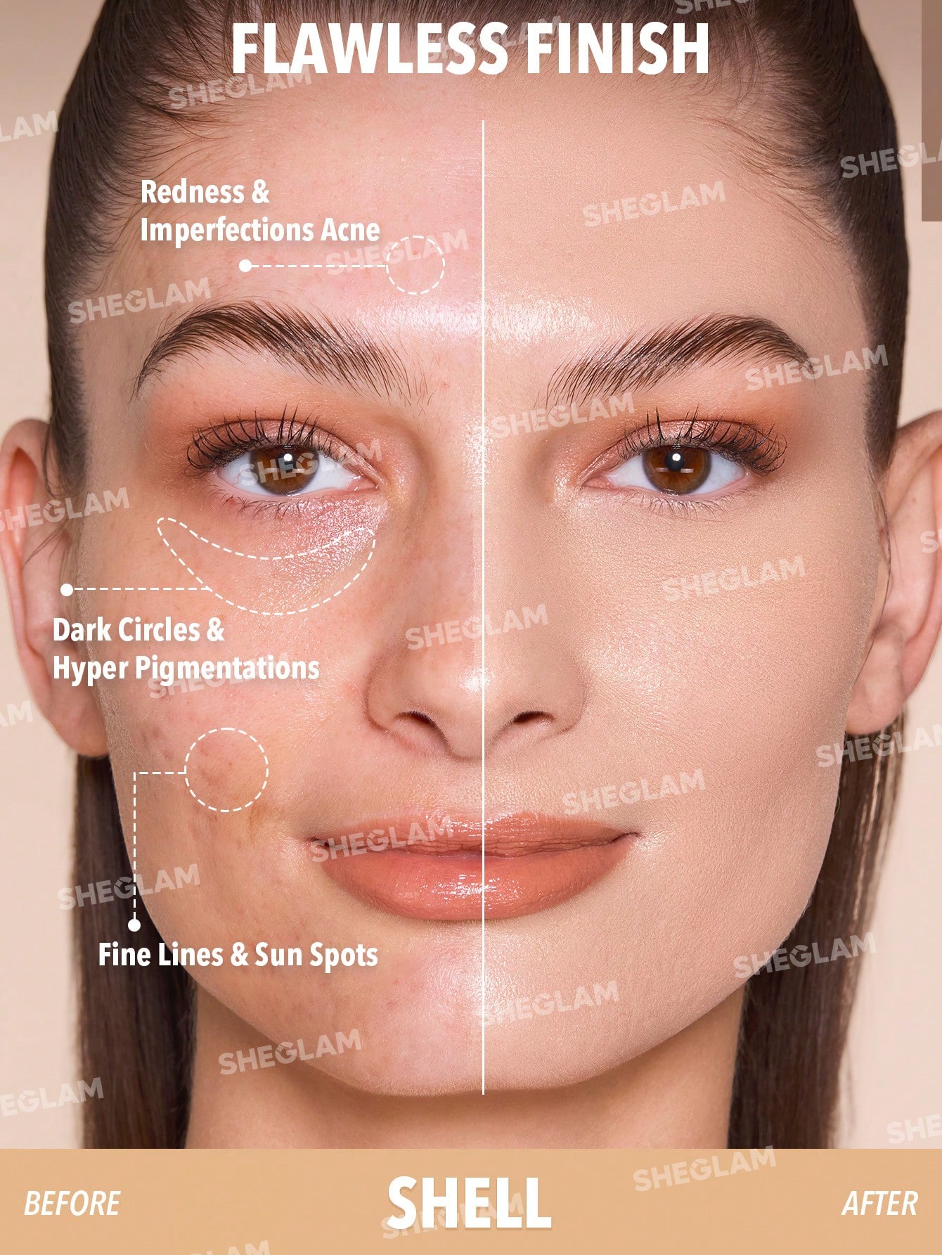 SHEGLAM Skin Magnet High Coverage Foundation Stick-Shell - Image 4