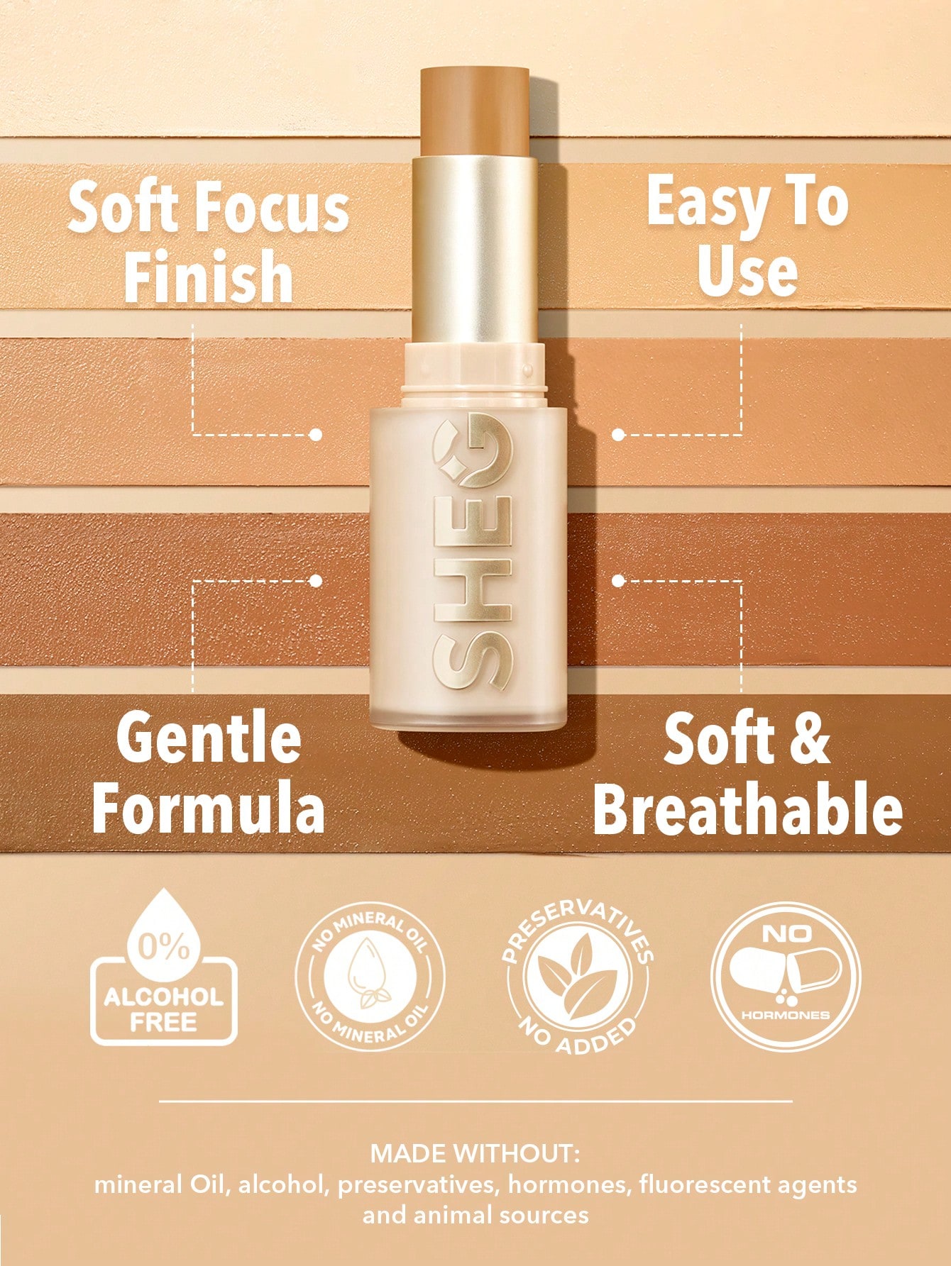 SHEGLAM Skin Magnet High Coverage Foundation Stick-Shell - Image 2