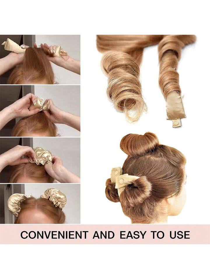 Heatless Hair Curler 3+3Hair Curling Roller Dark brown - Image 7
