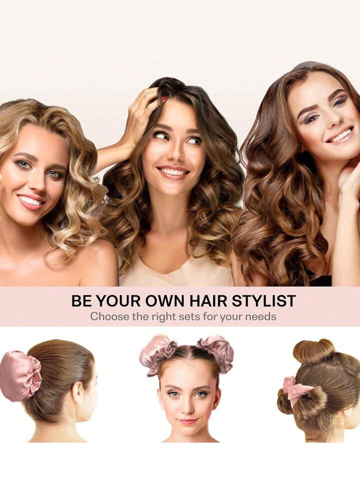 Heatless Hair Curler 3+3Hair Curling Roller Dark brown - Image 8