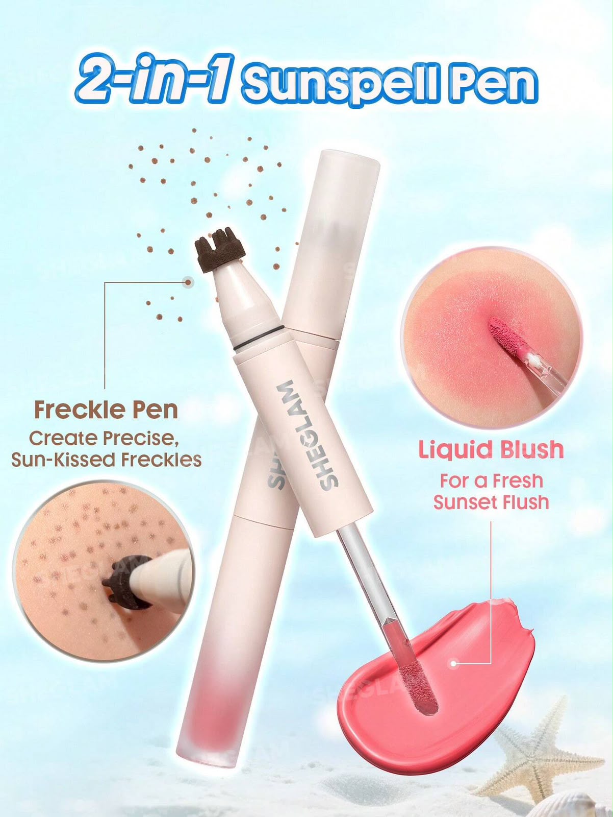SHEGLAM Sunspell Freckle & Flush Pen-Hush Hush - Image 4