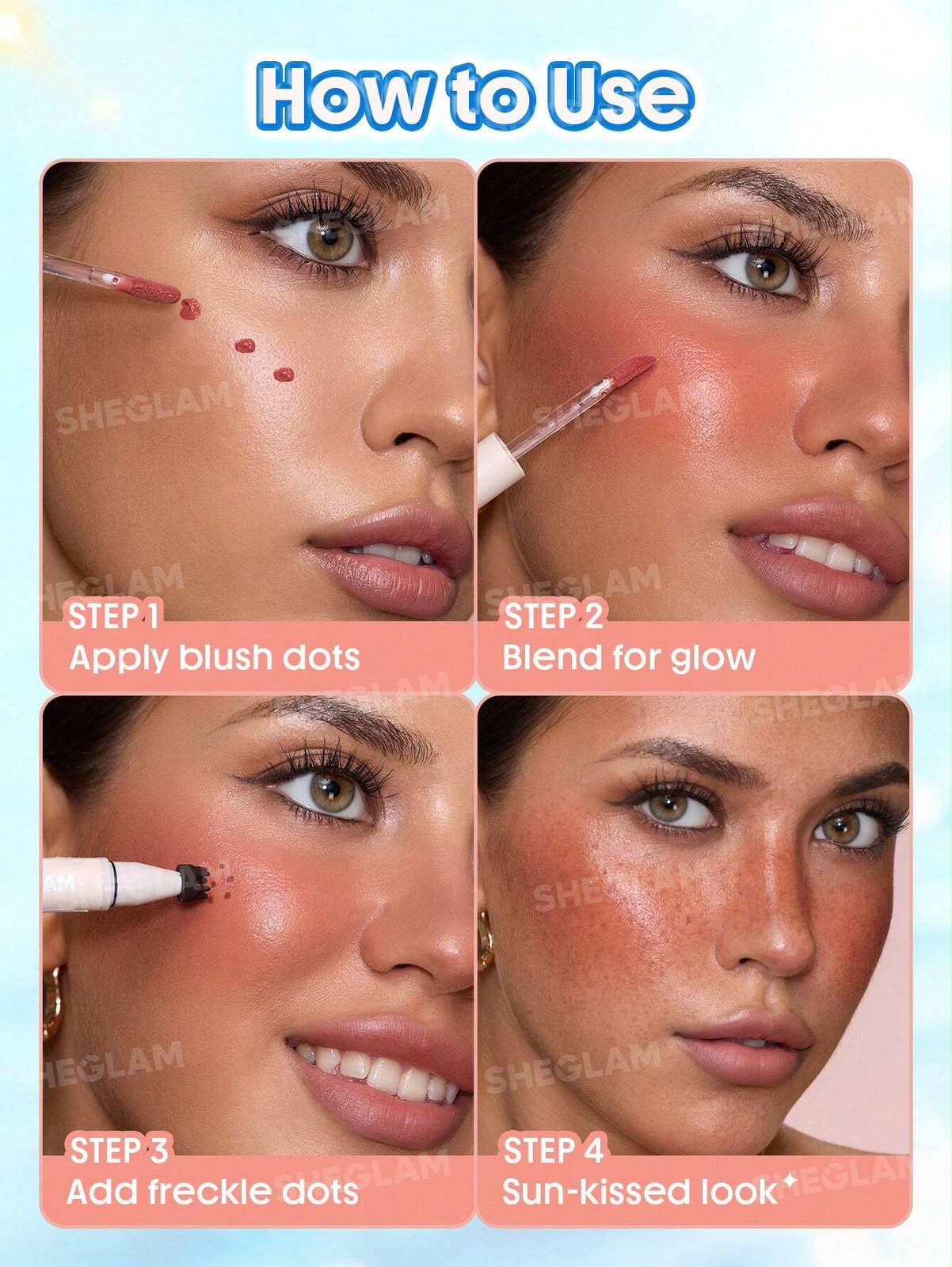 SHEGLAM Sunspell Freckle & Flush Pen-Hush Hush - Image 3