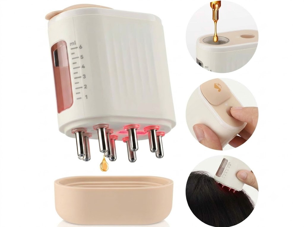 Hair Oil Applicator and Scalp Massager 2 in 1